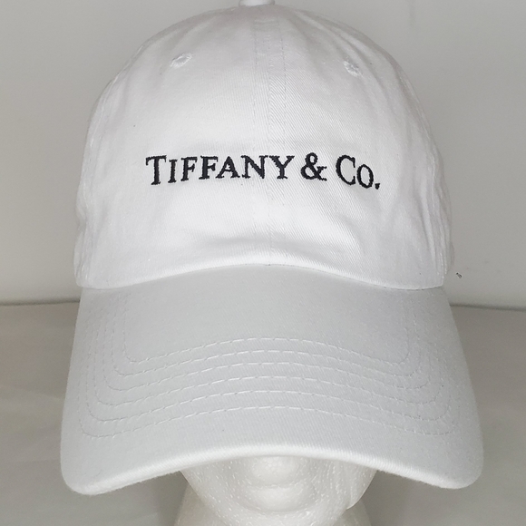 Tiffany & Co. Accessories - Ethos KB One Size White Cap W/ Tiffany & Co. Embroidered Logo Adjustable Strap